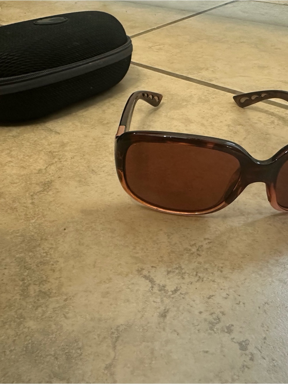 Costa Gannet Women's Tortoiseshell Brown Oversized Sunglasses